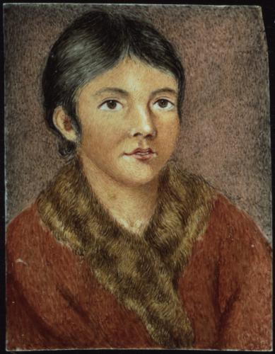 Painting of Demasduit or Mary March (Beothuk)