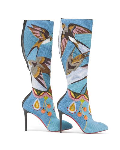 Jamie Okuma (Luiseno and Shoshone-Bannock), boots, 2013–14