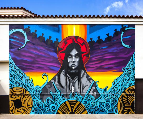 Photography of the The Power of Mother Earth mural painted by Thomas “Breeze” Ma