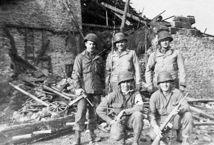Shay with his military unit
