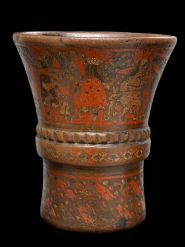 Colonial Inka ceremonial drinking cup