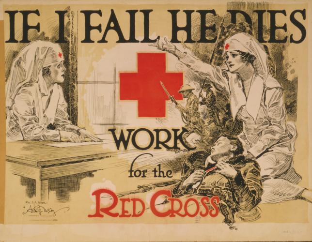 Red Cross recruitment poster