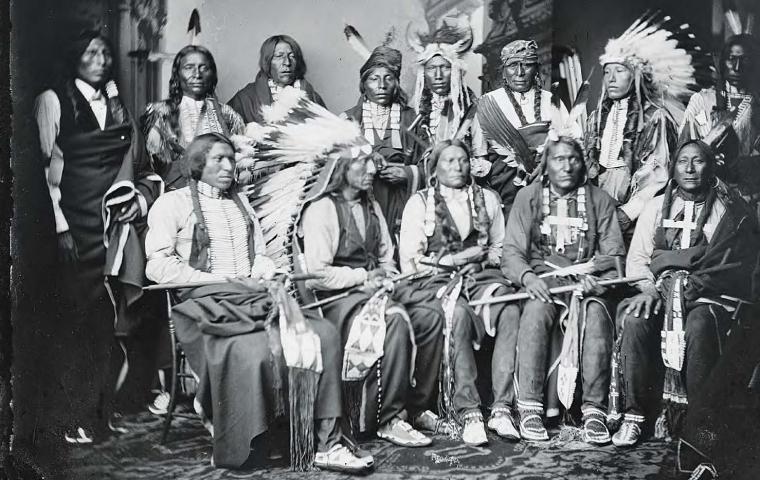 Lakota delegation at the White House, 1877