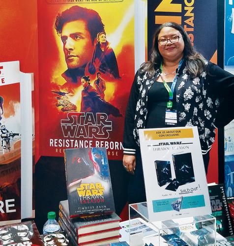 Rebecca Roanhorse at Comic Con New York on October 5, 2019