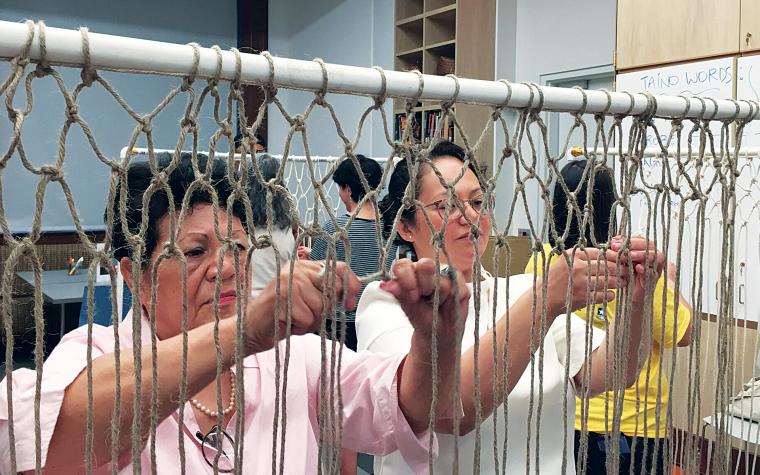Hands-on activities such as weaving an Inka rope bridge