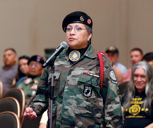 Marine Corps veteran Debra Wilson (Oglala Lakota)