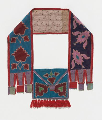 Men's Lenape (Delaware) shoulder pouch