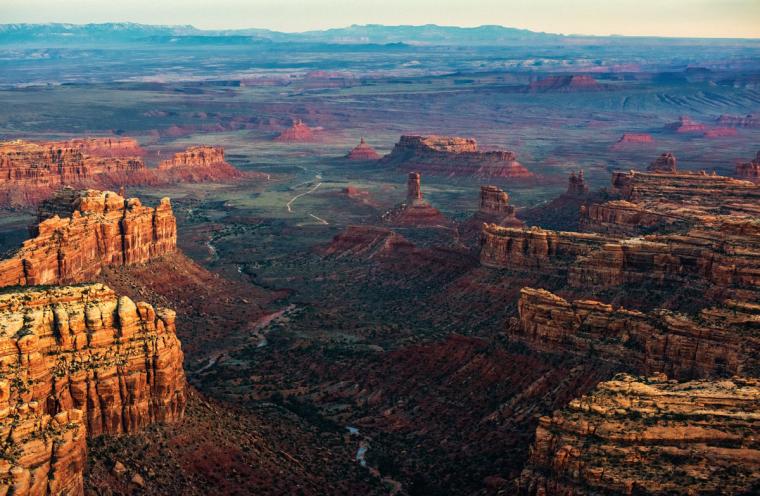 Landscape image of the Valley of the Gods, now once again in Bears Ears National Monument