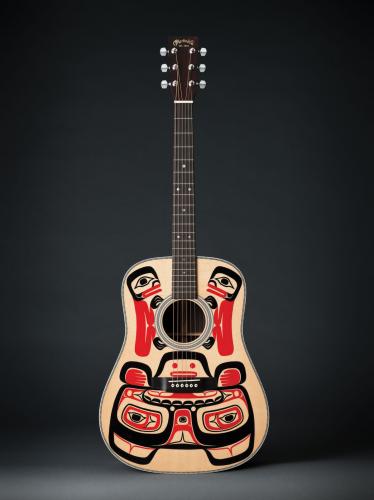 A guitar painted by Singletary