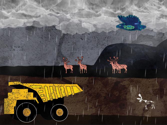 A scene from 'Thunderbird Strike' shows threats to the environment