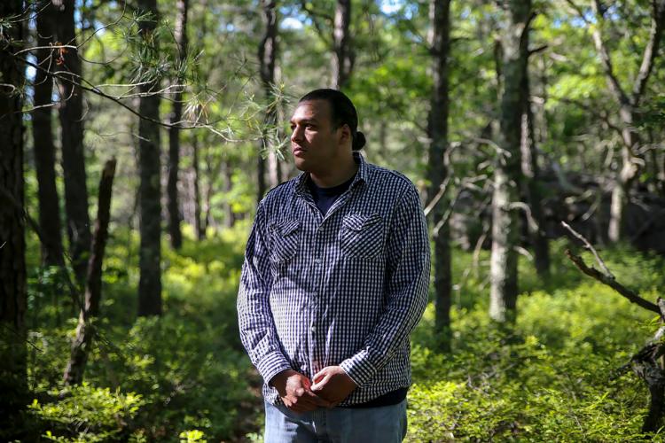 Portrait of Tribe Chairman Brian Weeden in the wilderness.