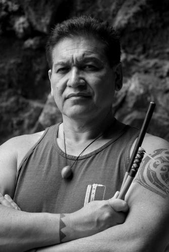 A portrait of tattoo artist Keone Nunes